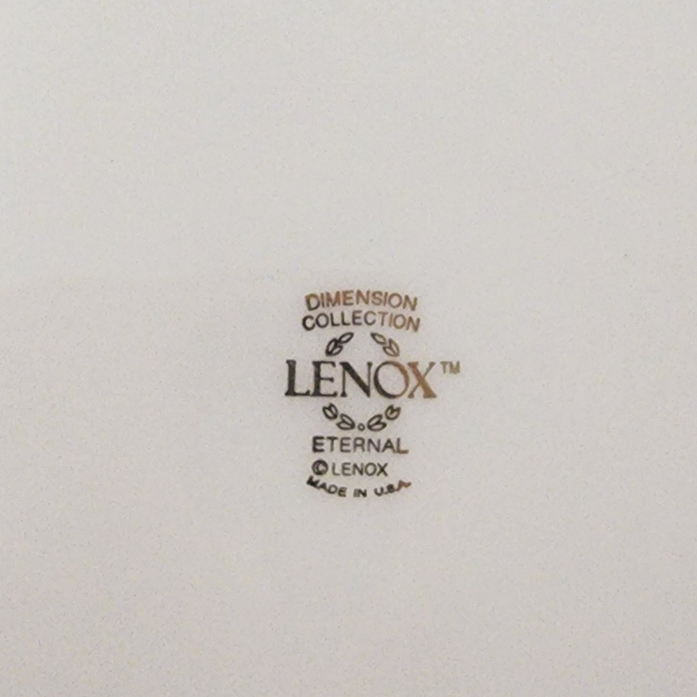 Lenox Fine China GOLD Trim Dimension Collection Eternal Dinner Plate 10.75in - Picture 5 of 5